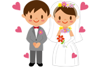 結婚式のイラスト