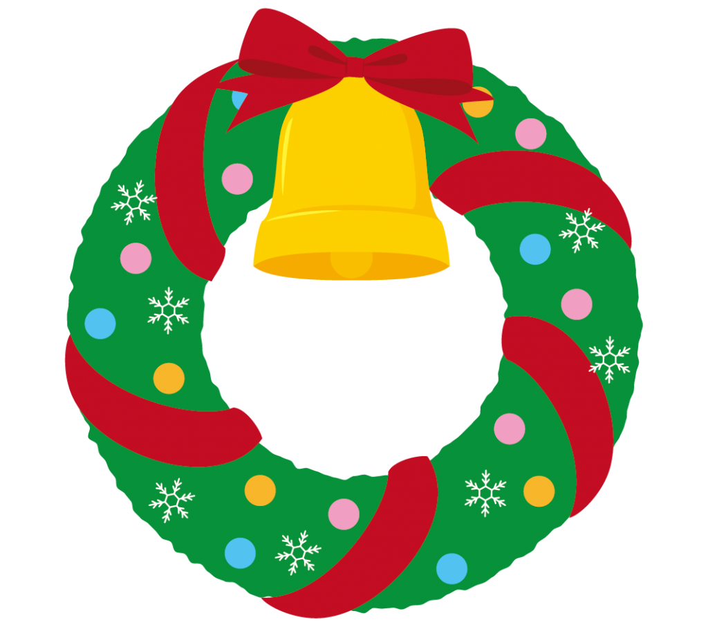 クリスマスリース 高品質の無料イラスト素材集のイラサポフリー