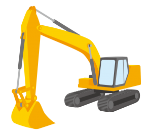 パワーショベル リアル 高品質の無料イラスト素材集のイラサポフリー