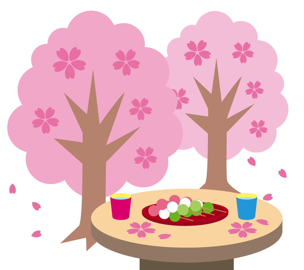 桜とお団子のイラスト 高品質の無料イラスト素材集のイラサポフリー