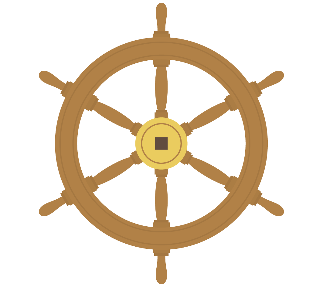 船の舵のイラスト | 高品質の無料イラスト素材集のイラサポフリー