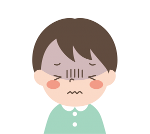 調子の悪い男の子
