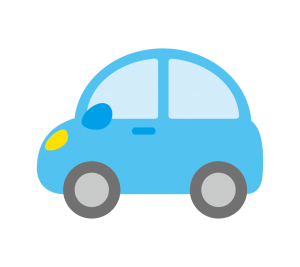 車（水色）