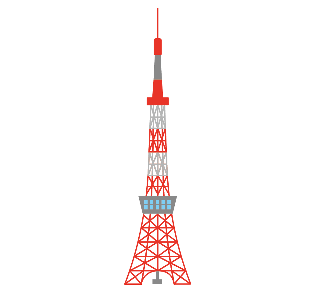 東京タワーのイラスト 高品質の無料イラスト素材集のイラサポフリー