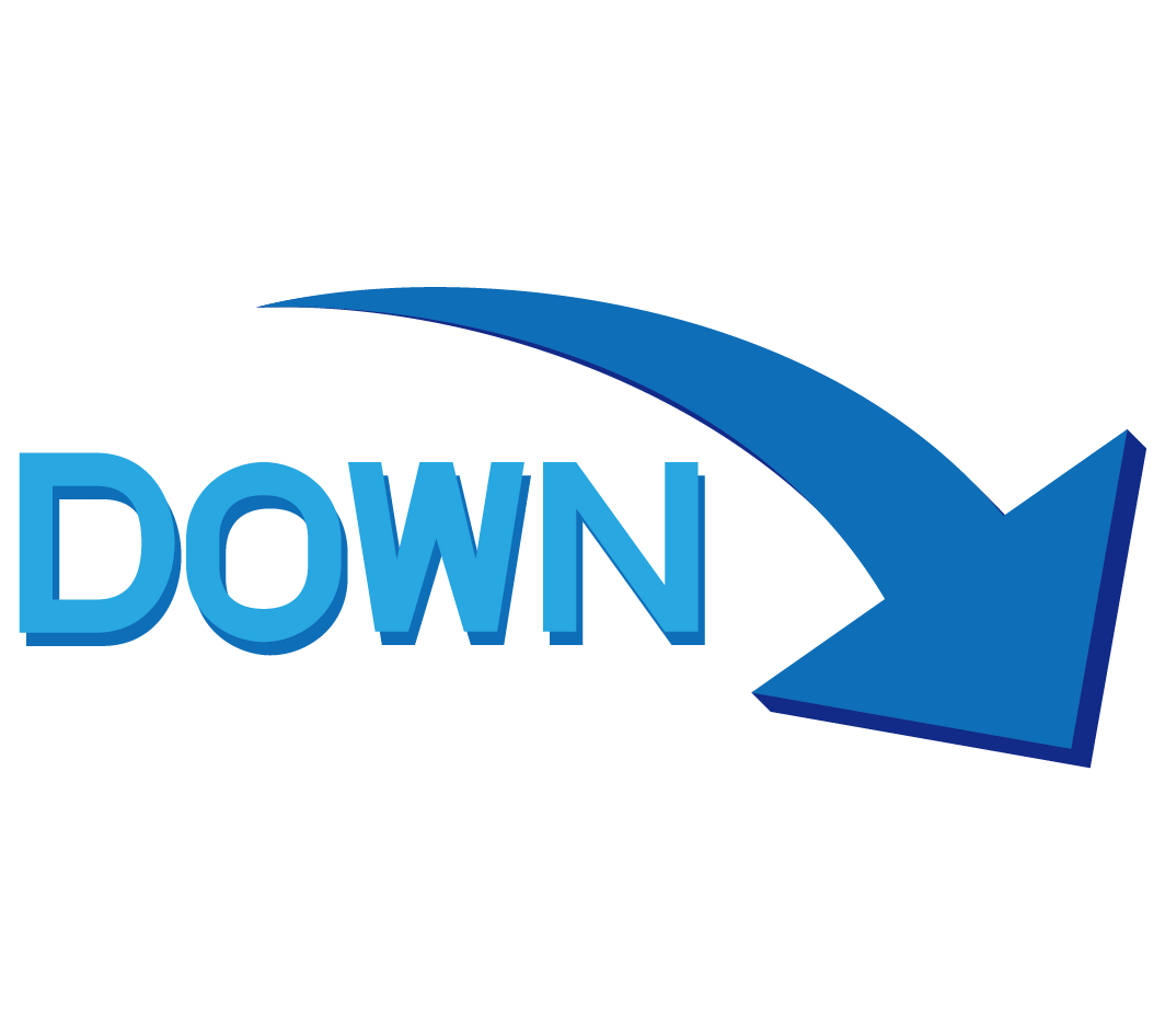 矢印 Down のイラスト 高品質の無料イラスト素材集のイラサポフリー