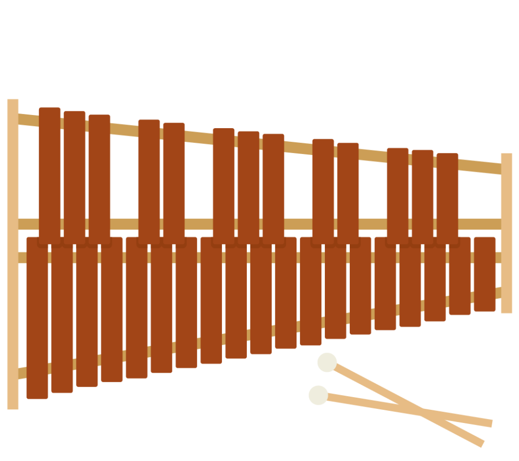 木琴のイラスト
