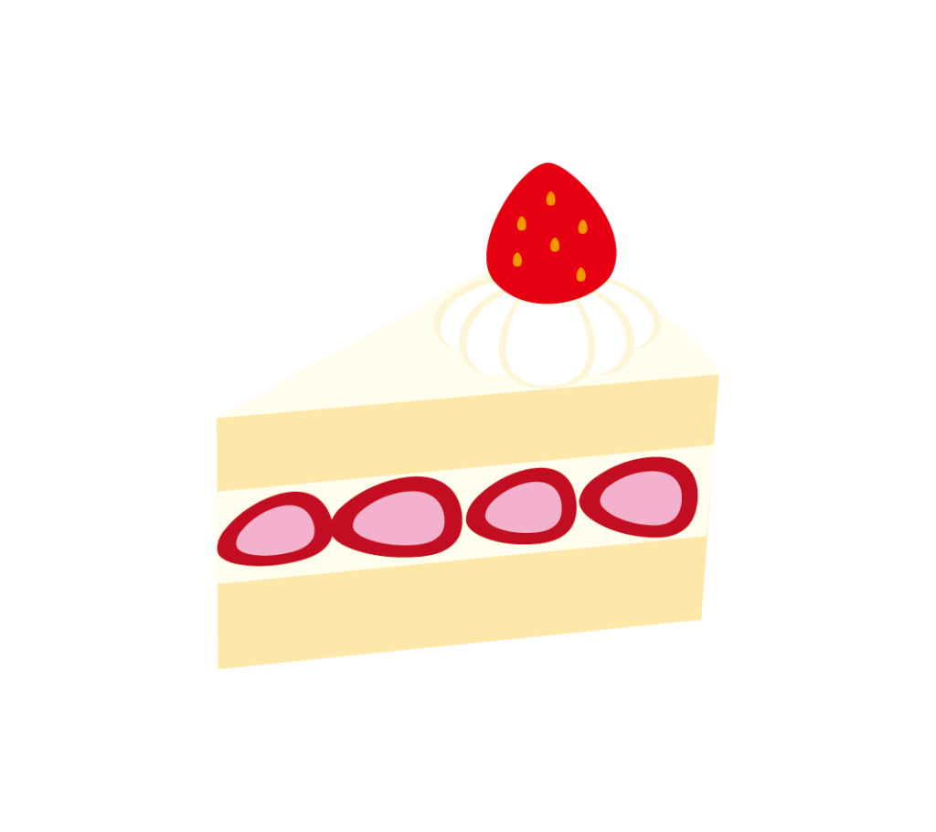 ショートケーキのイラスト