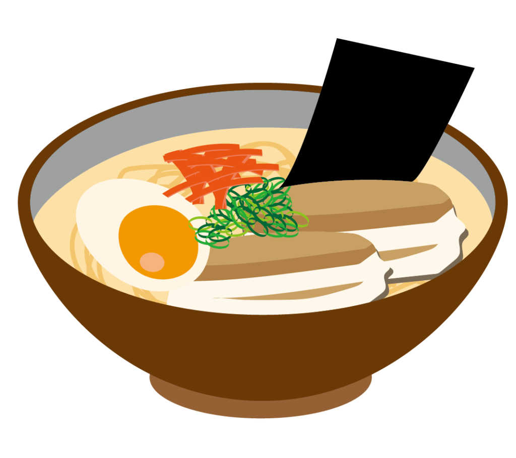 博多とんこつラーメンのイラスト