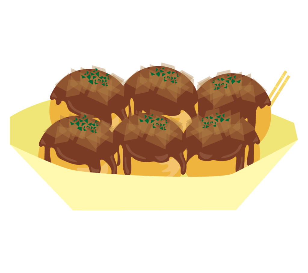 たこ焼きのイラスト