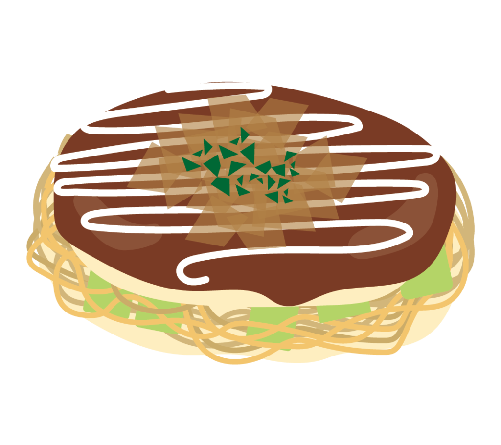 お好み焼きのイラスト