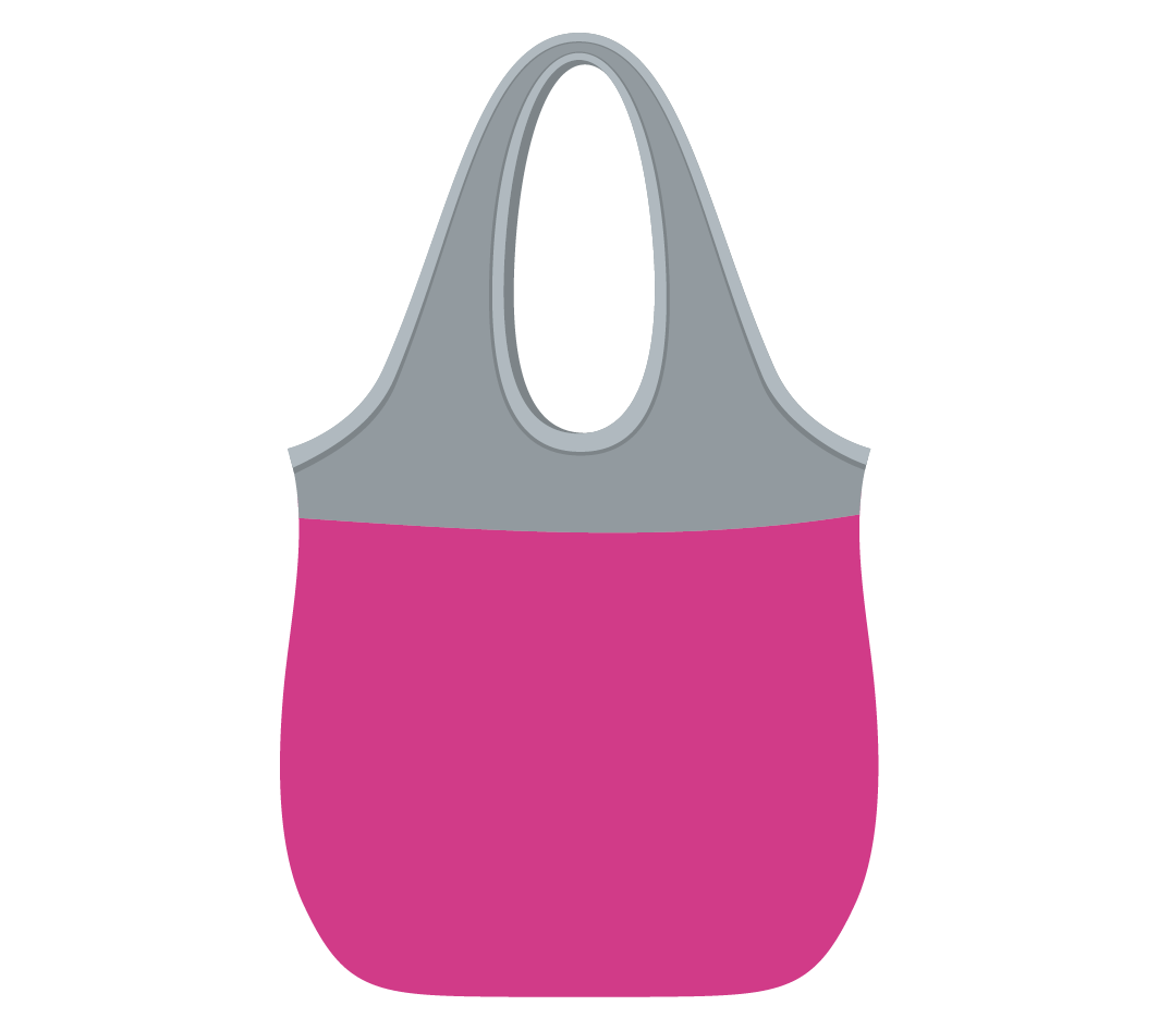ピンク色のエコバッグのイラスト 高品質の無料イラスト素材集のイラサポフリー