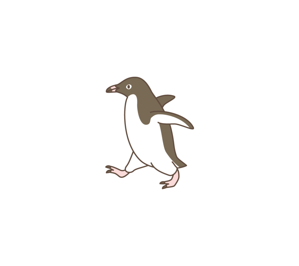 アデリーペンギンのイラスト