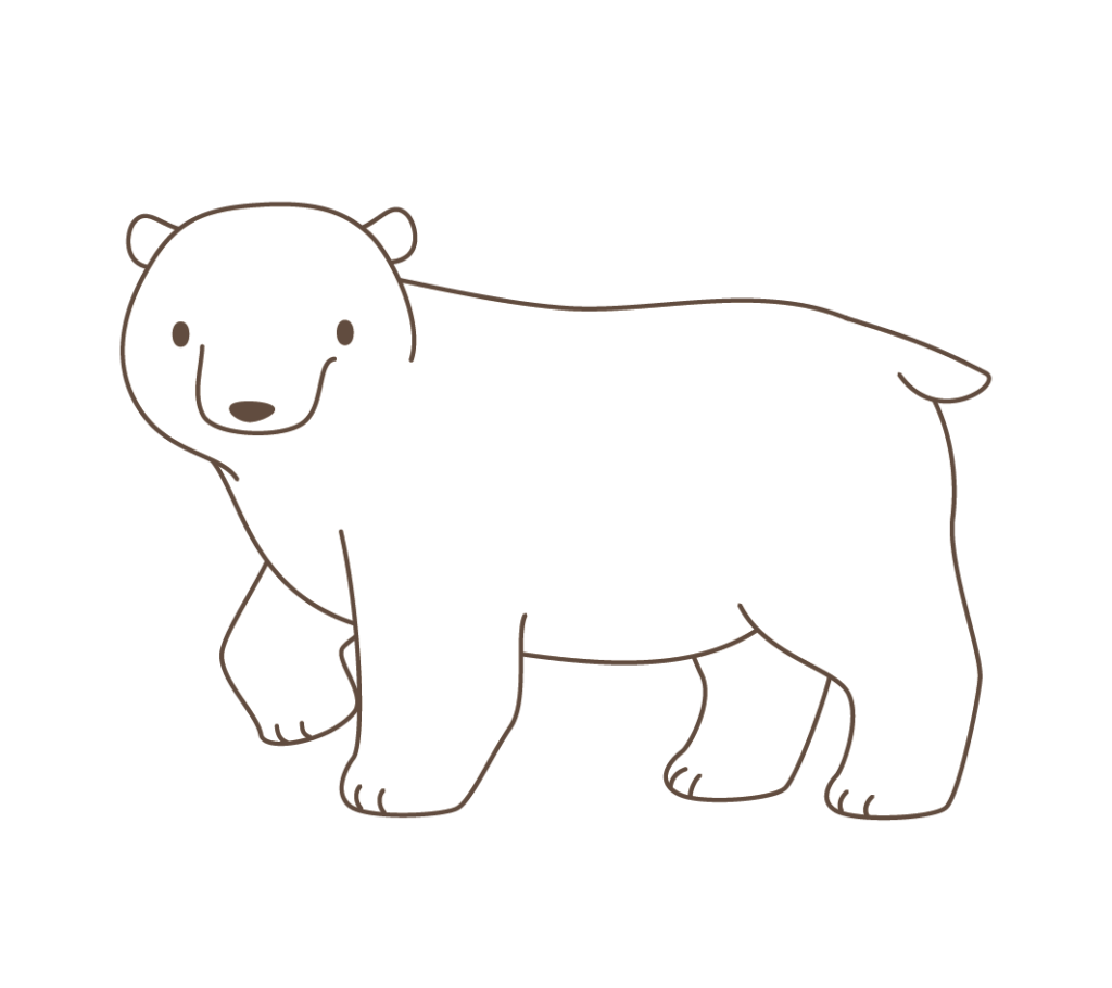 ホッキョクグマのイラスト