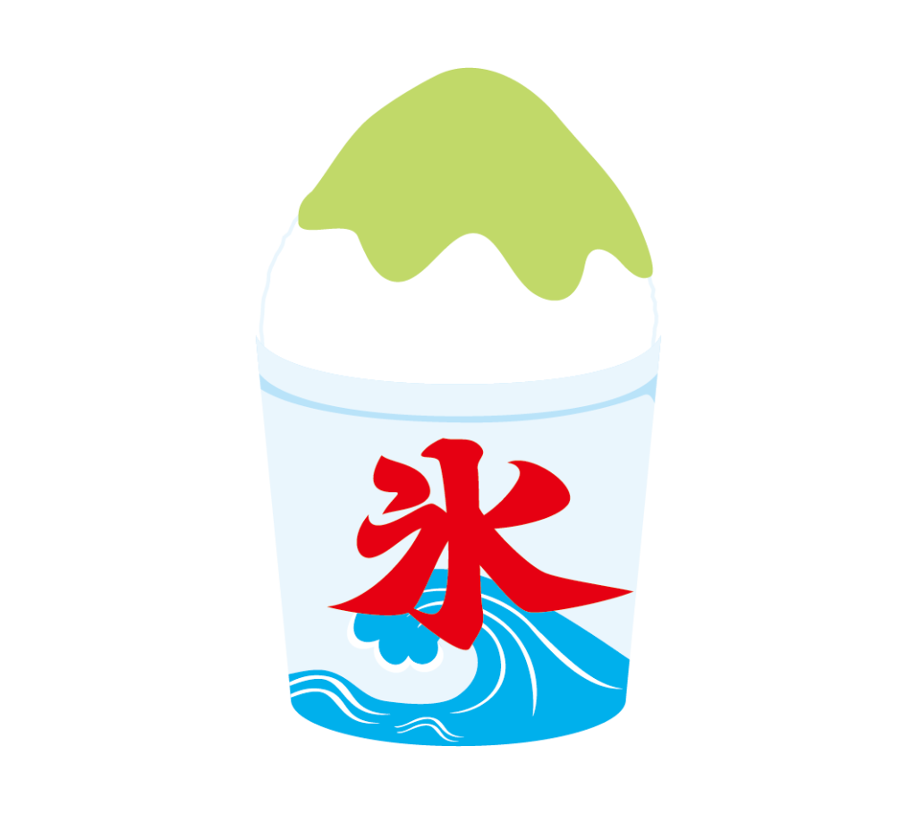 メロン味のかき氷